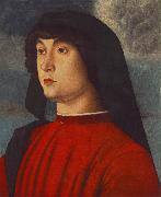 BELLINI, Giovanni Portrait of a Young Man in Red3655 oil on canvas